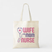 Echtgenote mam Nurse Tote Bag (Achterkant)