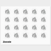 Echtgenote mam Nurse word art Ronde Sticker (Vel)