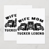Echtgenote mam Trucker Legend Quotes (Voorkant / Achterkant)