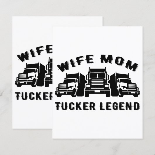 Echtgenote mam Trucker Legend Quotes (Voorkant / Achterkant)