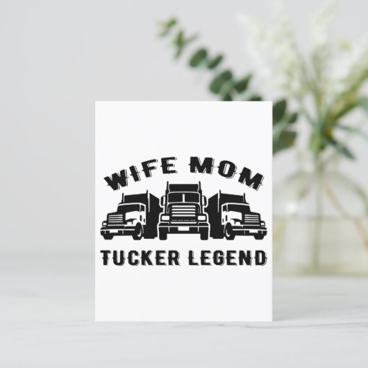 Echtgenote mam Trucker Legend Quotes (Staand voorkant)