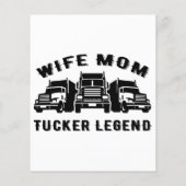 Echtgenote mam Trucker Legend Quotes (Achterkant)