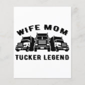 Echtgenote mam Trucker Legend Quotes (Voorkant)