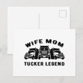 Echtgenote mam Trucker Legend Quotes Briefkaart (Voorkant / Achterkant)