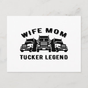 Echtgenote mam Trucker Legend Quotes Briefkaart