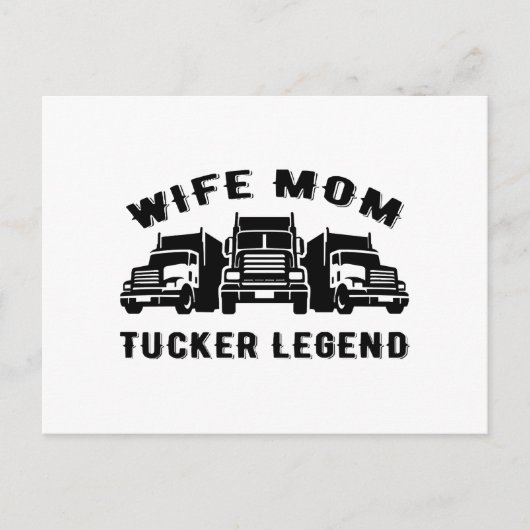 Echtgenote mam Trucker Legend Quotes Briefkaart (Voorkant)