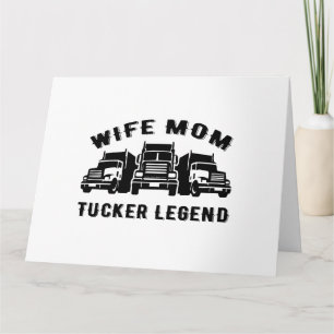 Echtgenote mam Trucker Legend Quotes Kaart