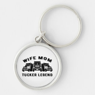 Echtgenote mam Trucker Legend Quotes Sleutelhanger