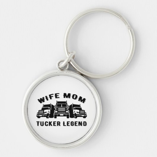 Echtgenote mam Trucker Legend Quotes Sleutelhanger (Voorkant)