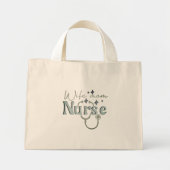 Echtgenote mam Verpleegkundige Gift for Nurse Moed Mini Tote Bag (Voorkant)