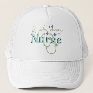 Echtgenote mam Verpleegkundige Gift for Nurse Moed Trucker Pet