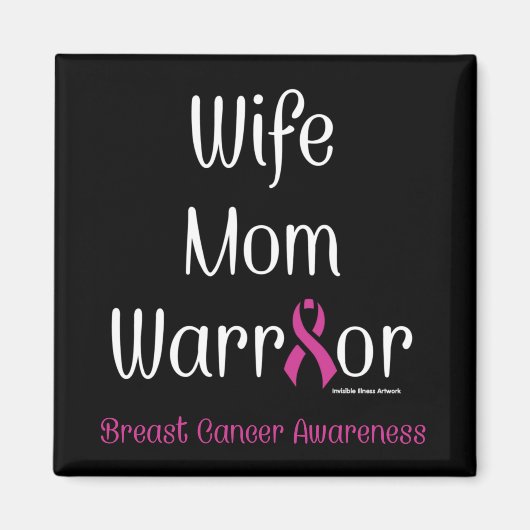 Echtgenote mam Warrior.. borstkanker Magneet (Voorkant)