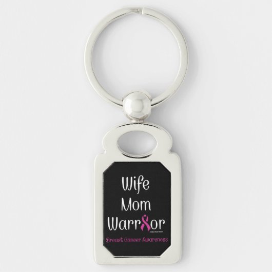 Echtgenote mam Warrior.. borstkanker Sleutelhanger (Voorkant)