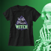 Echtgenote mam Witch-Funny Paarse Green Halloween  T-shirt