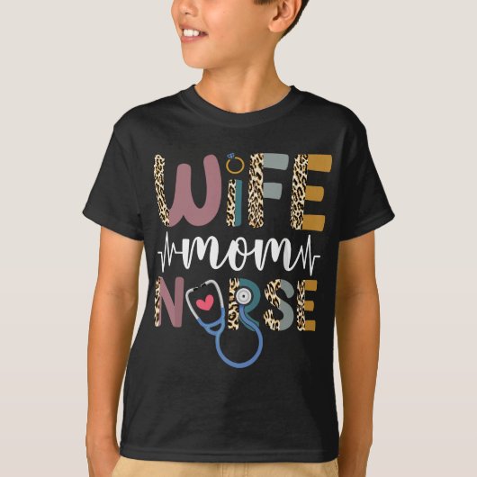 Echtgenote mam Zurse Funny Moederdag Nursing Cute  T-shirt (Voorkant)