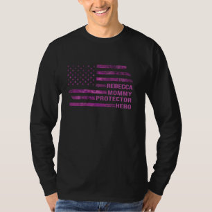Echtgenote Mama Beschermer Held Camo Roze Amerikaa T-shirt