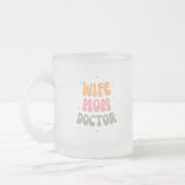 Echtgenote, mama, dokter matglas koffiemok (Links)