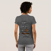 Echtgenote mama Warrior...CRPS T-shirt (Achterkant volledig)