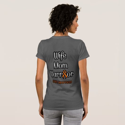 Echtgenote mama Warrior...CRPS T-shirt (Achterkant volledig)