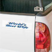 Echtgenote met blauwe tekst bumper sticker (Op Truck)