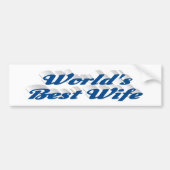 Echtgenote met blauwe tekst bumper sticker (Voorkant)
