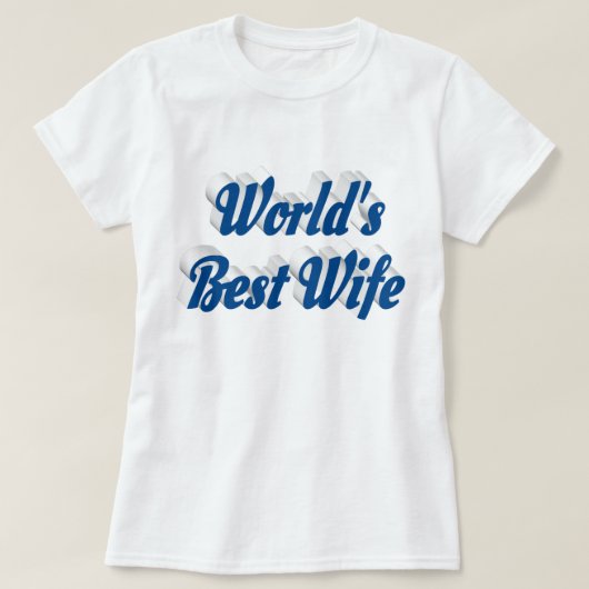 Echtgenote met blauwe tekst T-Shirt (Design voorkant)