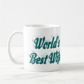 Echtgenote met groene halve tekst koffie-mok koffiemok (Links)