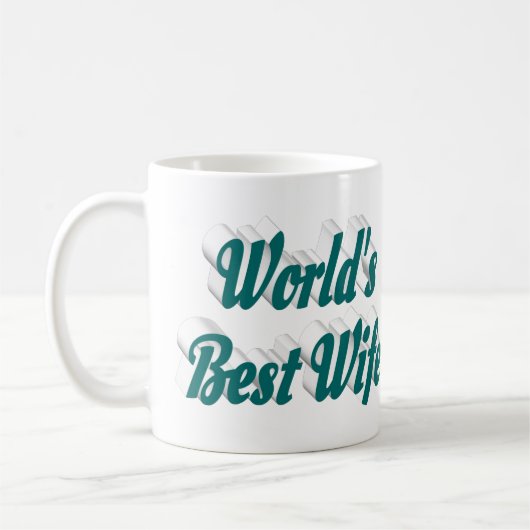 Echtgenote met groene halve tekst koffie-mok koffiemok (Links)