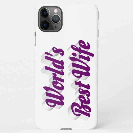 Echtgenote met paarse tekst iPhone case iPhone Hoesje (Achterkant)