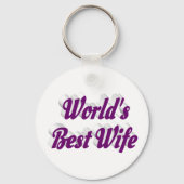 Echtgenote met paarse tekst sleutelhanger (Achterkant)