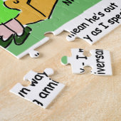 Echtgenote met vriend Discussiërende echtgenoot Ca Legpuzzel (Zijkant)