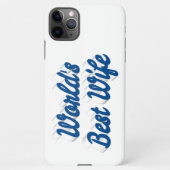 Echtgenote met zee blauwe tekst iPhone case Hoesje (Achterkant)