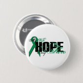 Echtgenote Mijn Hero - Nierkanker Hoop Ronde Button 5,7 Cm (Voorkant /achterkant)