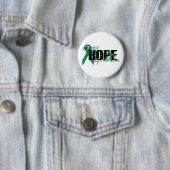 Echtgenote Mijn Hero - Nierkanker Hoop Ronde Button 5,7 Cm (In situ)
