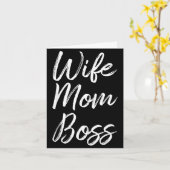Echtgenote moeder baas dame grappige mama schattig kaart (Gele Bloem)