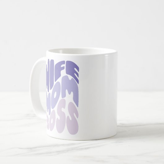 Echtgenote, moeder, baas koffiemok (Voorkant links)