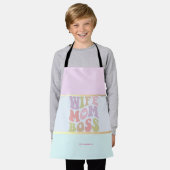 Echtgenote Moeder Baas Pastel Kleurrijk Schort (Gedragen)