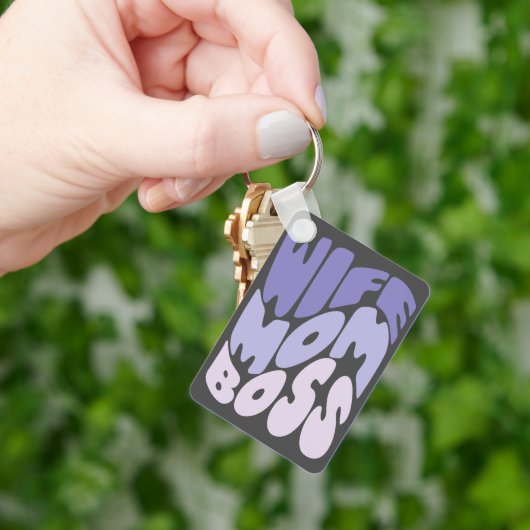 Echtgenote, moeder, baas sleutelhanger (Hand)