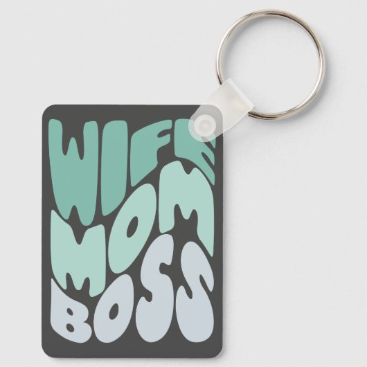 Echtgenote, moeder, baas sleutelhanger (Achterkant)