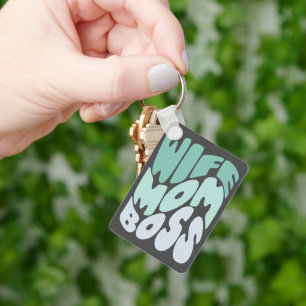 Echtgenote, moeder, baas sleutelhanger