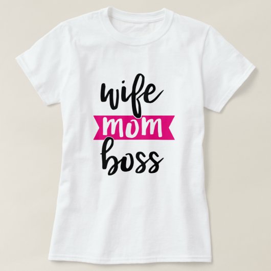 Echtgenote moeder baas t-shirt (Design voorkant)