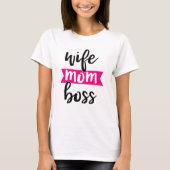 Echtgenote moeder baas t-shirt (Voorkant)
