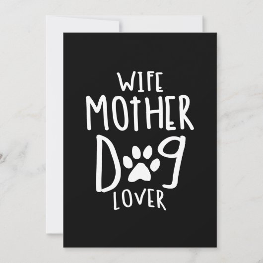 Echtgenote moeder Hondenliefhebber Moederdag Gift Kaart (Voorkant)