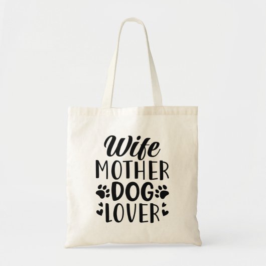 Echtgenote moeder Hondenliefhebber Tote Bag (Voorkant)