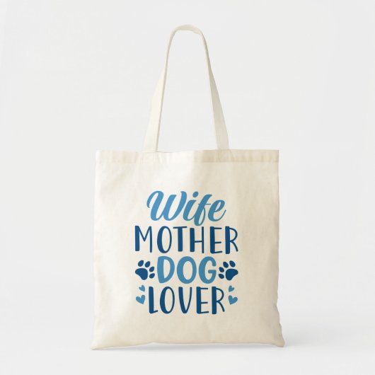 Echtgenote moeder Hondenliefhebber Tote Bag (Voorkant)