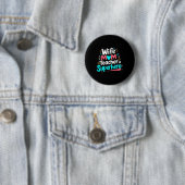 Echtgenote moeder lerares superheld moederdag fami ronde button 5,7 cm (In situ)