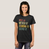 Echtgenote Moeder Oma Legende T-shirt (Voorkant volledig)