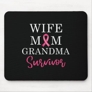 Echtgenote moeder oma Survivor Borst Cancer Awaren Muismat