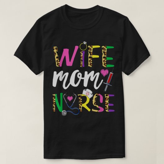 Echtgenote moeder verpleegstverpleegstaart Vrouwen T-shirt (Design voorkant)