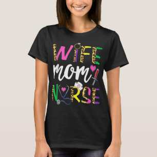 Echtgenote moeder verpleegstverpleegstaart Vrouwen T-shirt